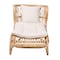 Bali & Pari Delara Modern Bohemian Natural Brown Rattan Chaise 236-12703-ZORO - alternate 6
